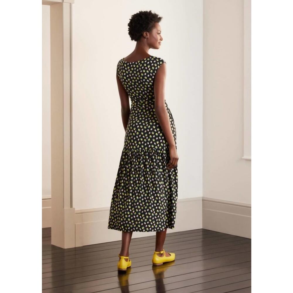 Boden Eda Jersey Lemon Citrus Fruit Printed Dress Sz. 10P - Picture 2 of 9
